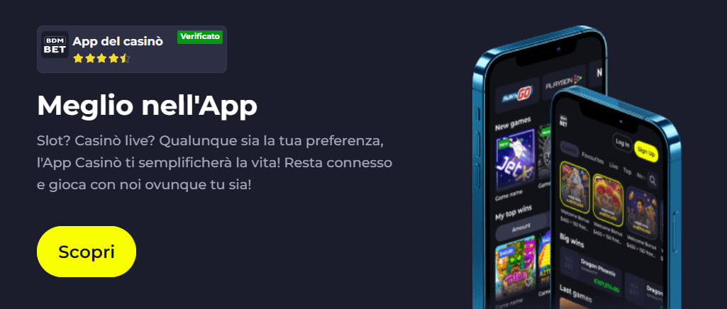 L'App Mobile di Bdmbet